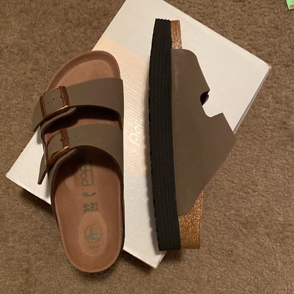 papillo  Arizona Grooved bottom platform NWB size 39N Mocca - Picture 5 of 9